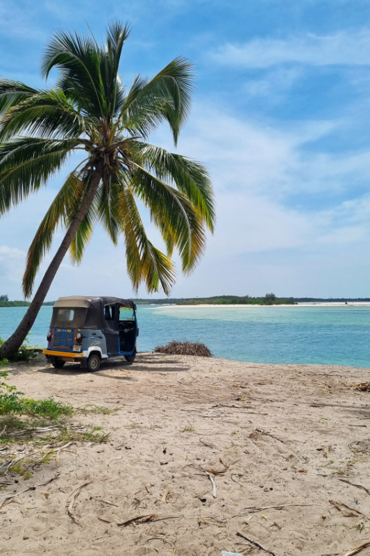 Mafia island – 110 km tuktukem a hrošíci